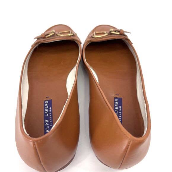 Ralph Lauren Collection Women 9 Loafers Purple Label Horsebit Saddle Brown EUC - Picture 11 of 16